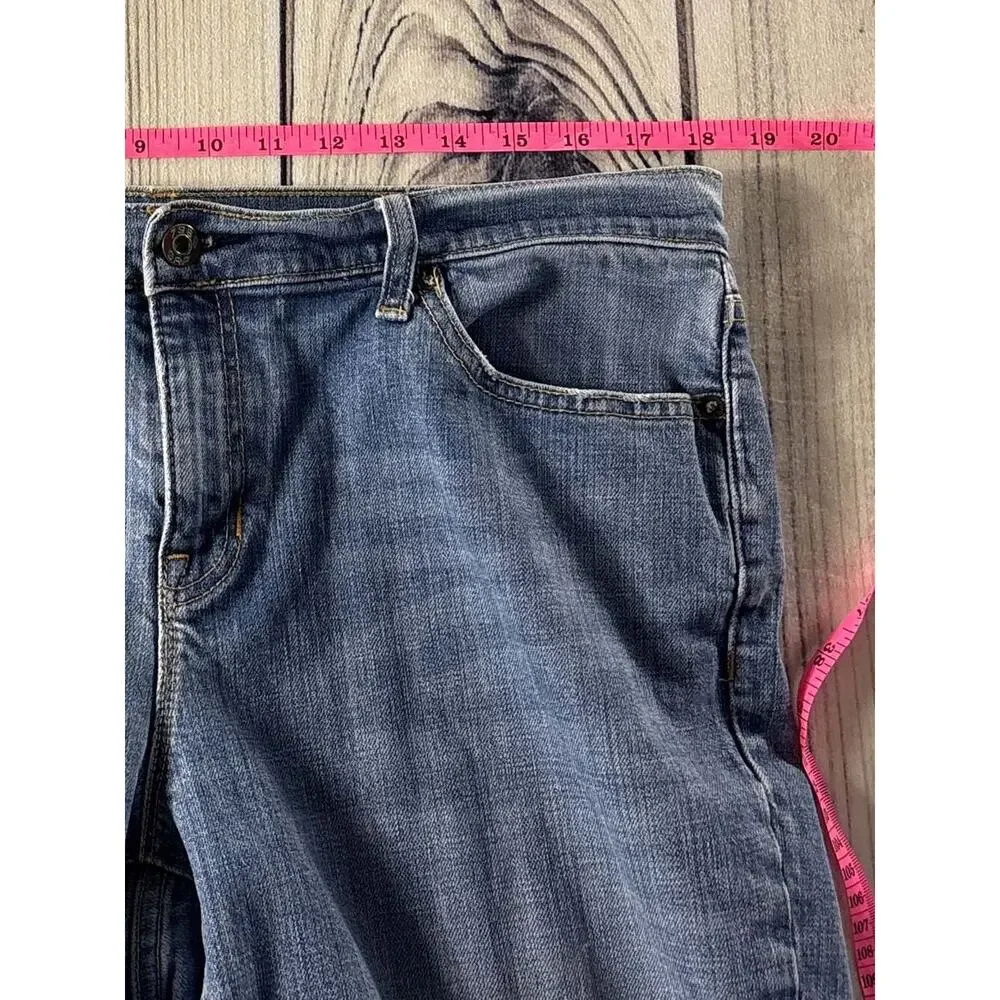 GAP 1969 9.5” Rise Flare Jeans Women's Blue Denim Size 14 Stretch - Picture 3 of 10